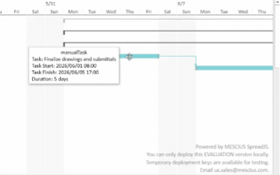 Allows JavaScript app users to move manually scheduled tasks directly within the project timeline