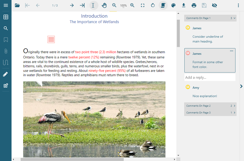 Programmatically view & edit comments on PDF