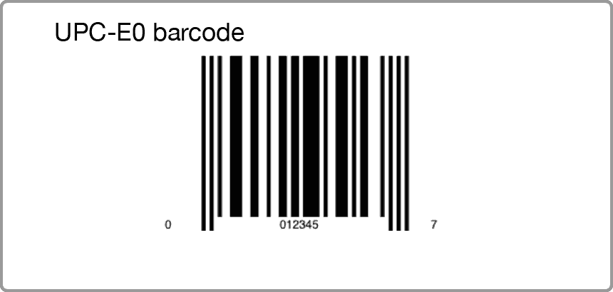 UPC-E0 Barcode