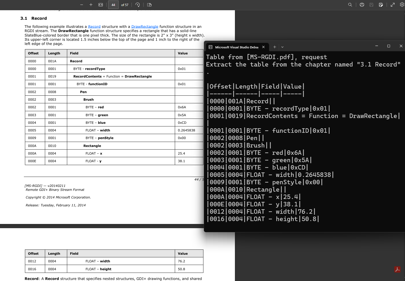 Extract Tables from a PDF using PDF API AI Capabilities