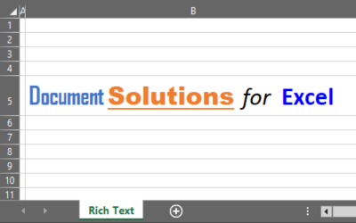  Support for in Rich Text Cells