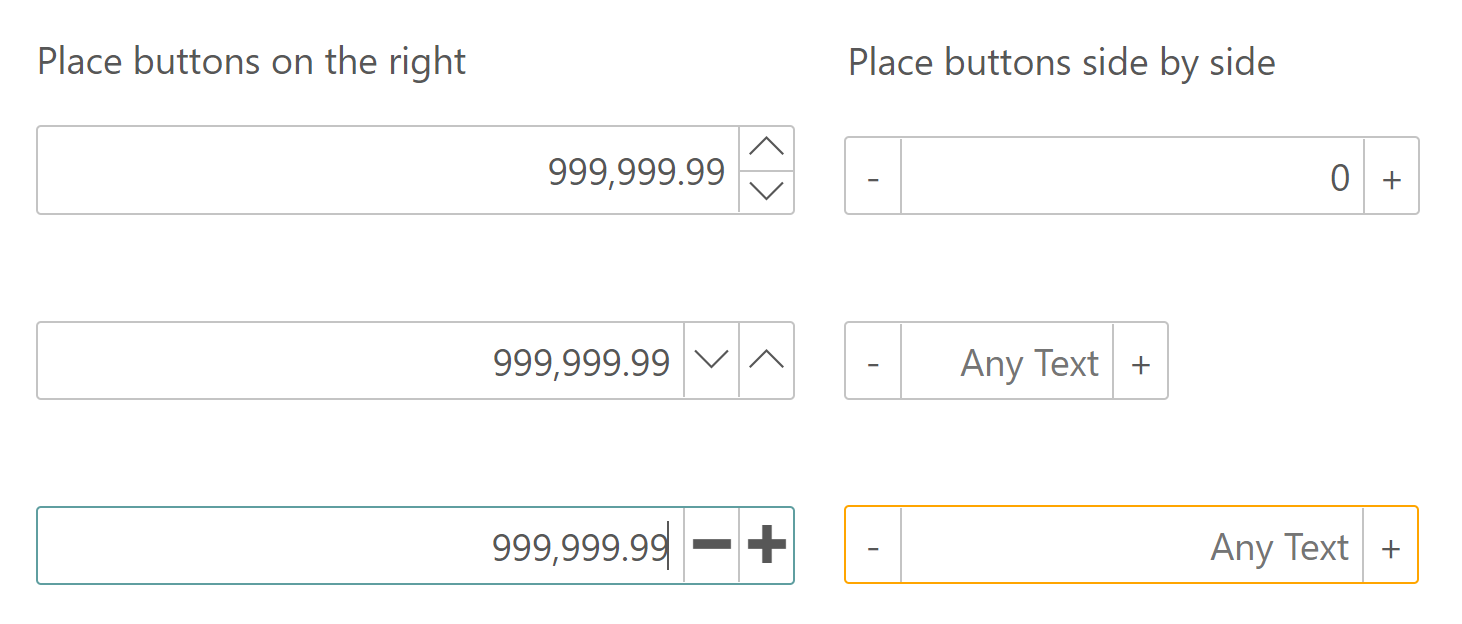 C# Numeric Input Controls