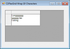 WinForms FlexGrid Cell Text Wrapping