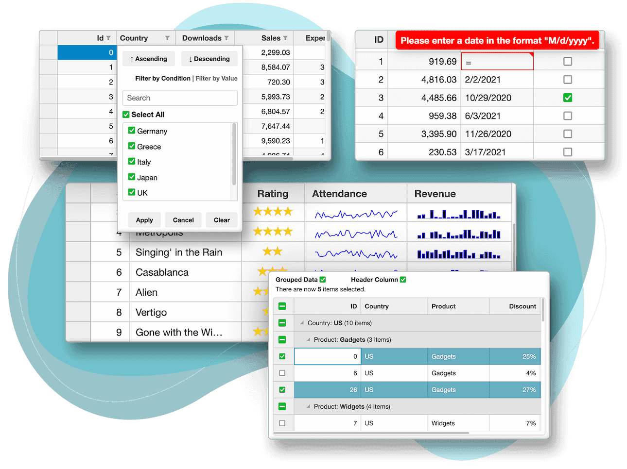 Ui скрипты. DATAGRID. Data Grid WPF. WPF DATAGRID with Group column. FLEXGRID Visual Studio.