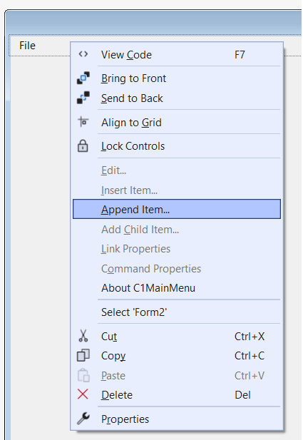 Append Items WinForms App