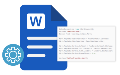 Customize .NET Word Files Page Settings using a server-side API