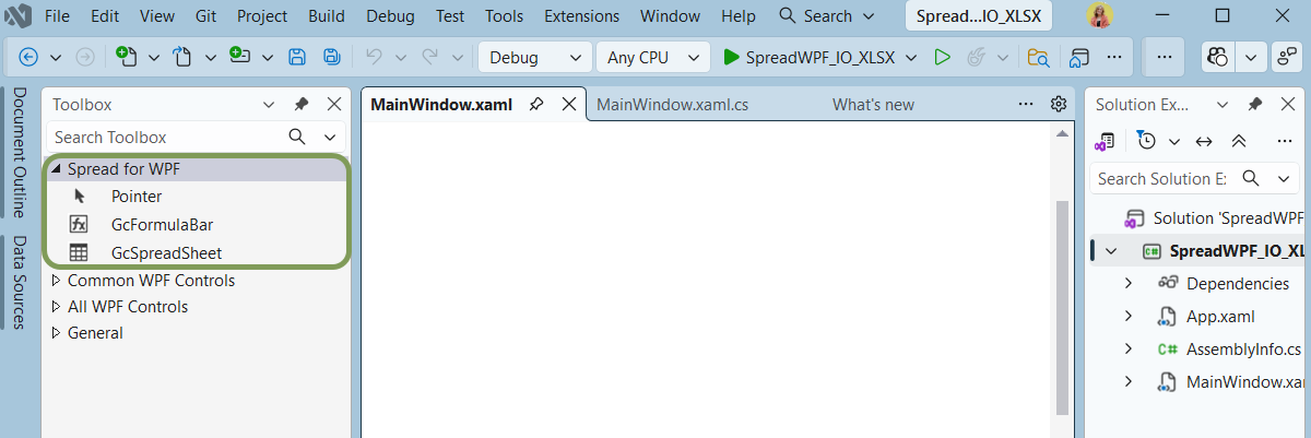 WPF Spreadsheet Control for Developers