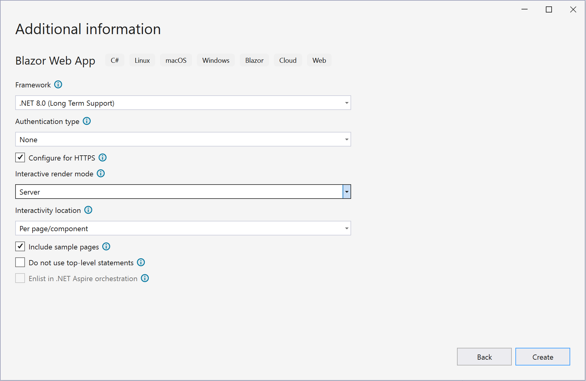 Electron Blazor Web App