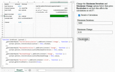 Iterative Calculations in JS Apps