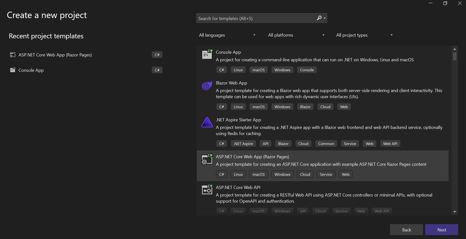 Create project in VS 2022 - Load and Display PDFs in ASP.NET