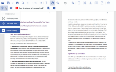 Set PDF Page Display to UI PDF Viewer Control