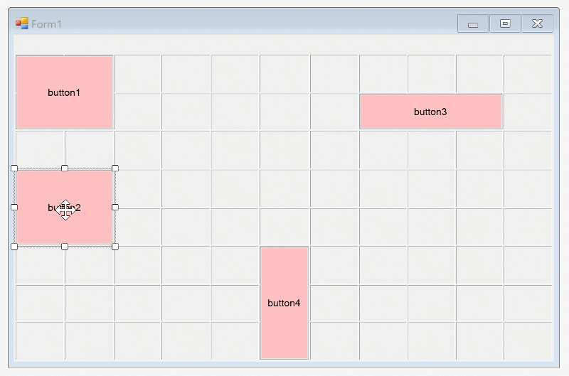 WinForms Grid Snap Layout