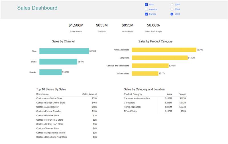 Interactive Runtime Report Filtering