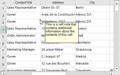 Add Comments and Sticky Notes Example