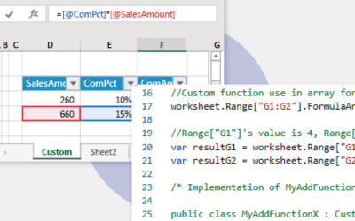 Custom .NET Excel Functions