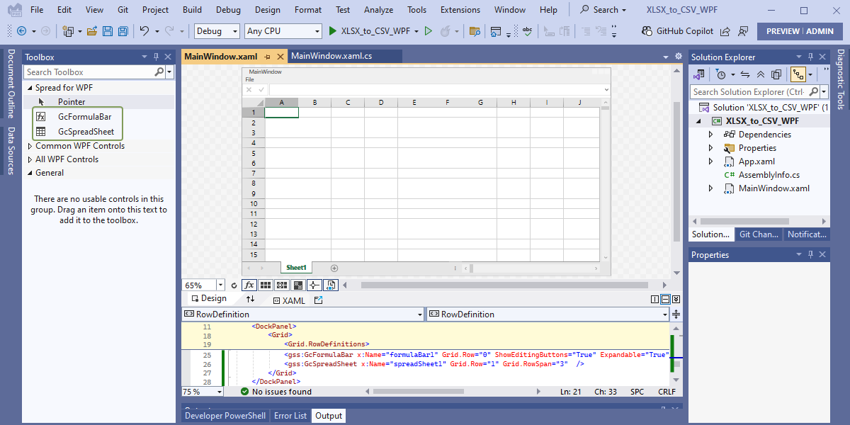 Create a WPF Spreadsheet Application - .NET 8