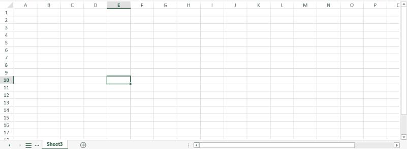 JavaScript Spreadsheet Automatic Scrollbar Visibility