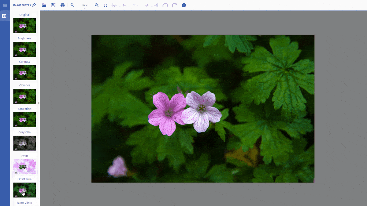 Apply Image Filters in JS Applications