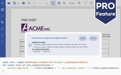 Get PDF Signature Info from JavaScript PDF Viewer Control 