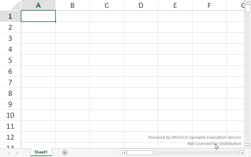 Styling Empty or Required Cells in JavaScript Spreadsheet Web Applications