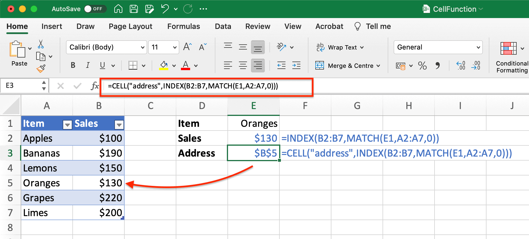 Cell Function using GrapeCity Documents