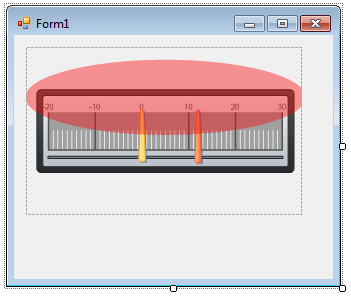 WinForms Gauge without clipping