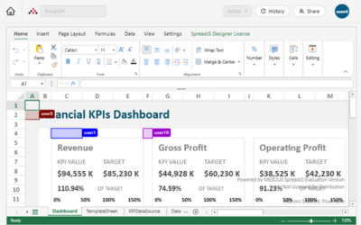 Enable real-time, multi-user spreadsheet collaboration in JavaScript Applications