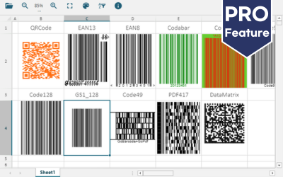 Display barcodes directly within the browser with this professional JavaScript data viewer