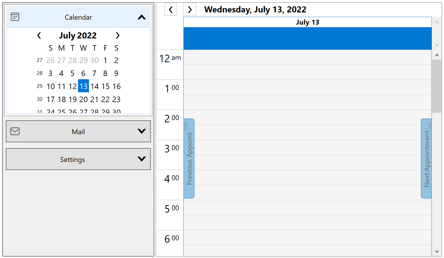 Winforms Accordion