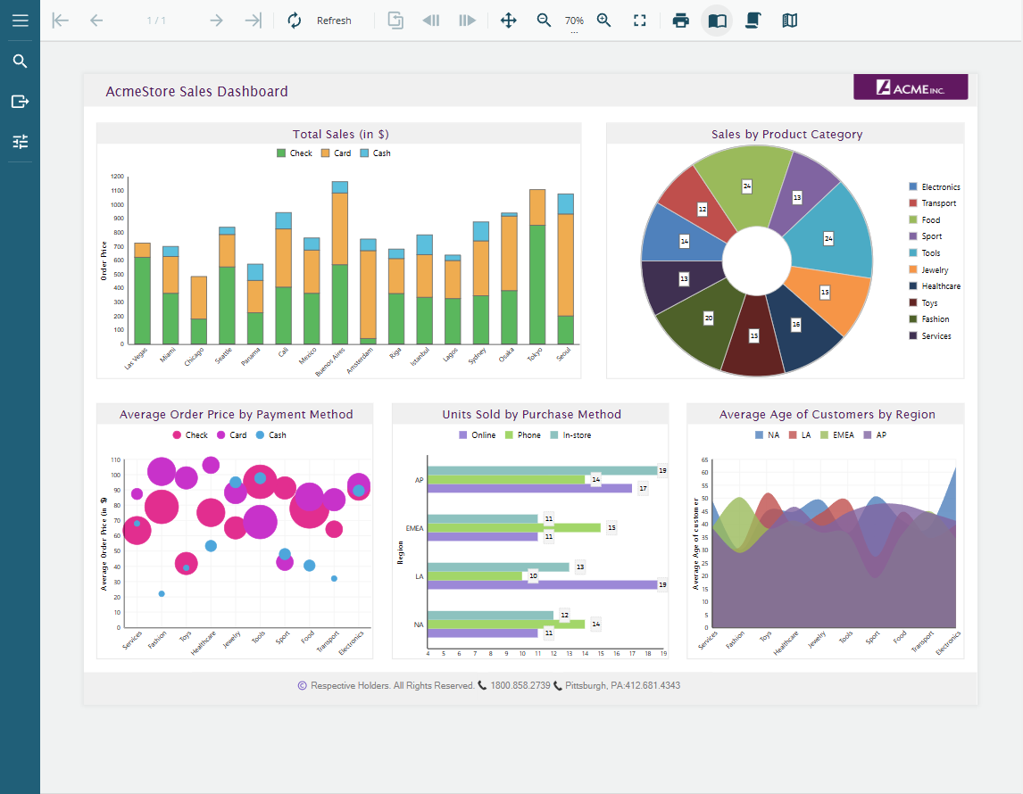 Web Report Viewer