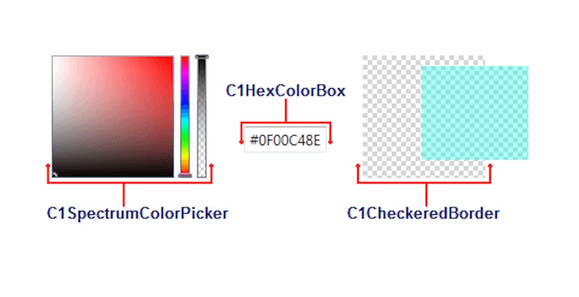 Custom WPF Color Picker UI