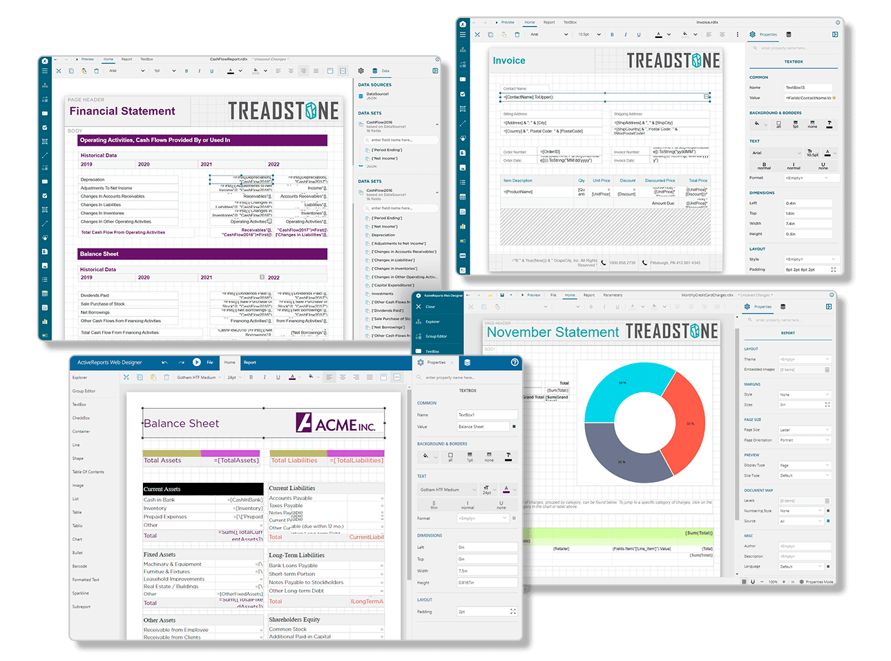 ActiveReports.NET End User Ad-Hoc Report Designer