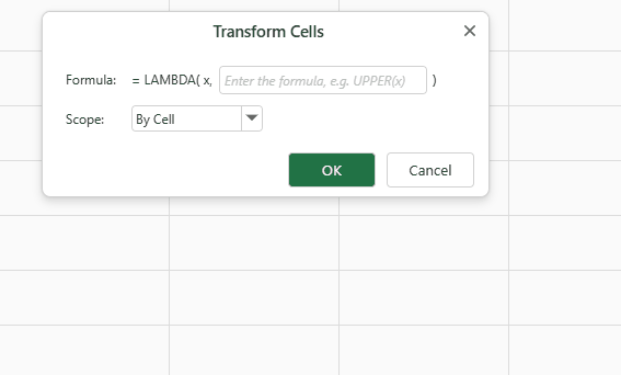 Apply LAMBDA formulas in SpreadJS Designer