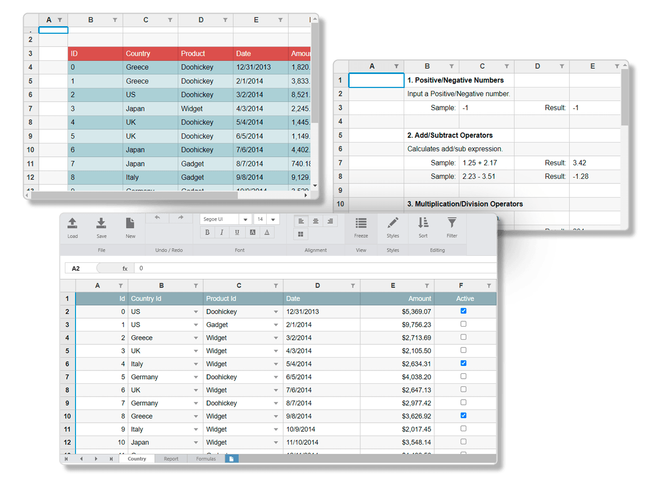 FlexSheet JavaScript Spreadsheet Component