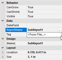 Enhanced SubReport in Section Reports