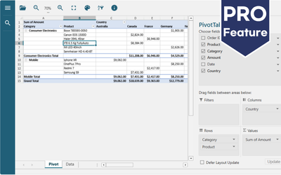 Add Pivot Table Interaction to JavaScript Apps