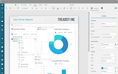 Embeddable JavaScript Report Designer