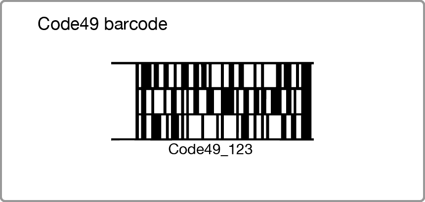 Code49 barcode
