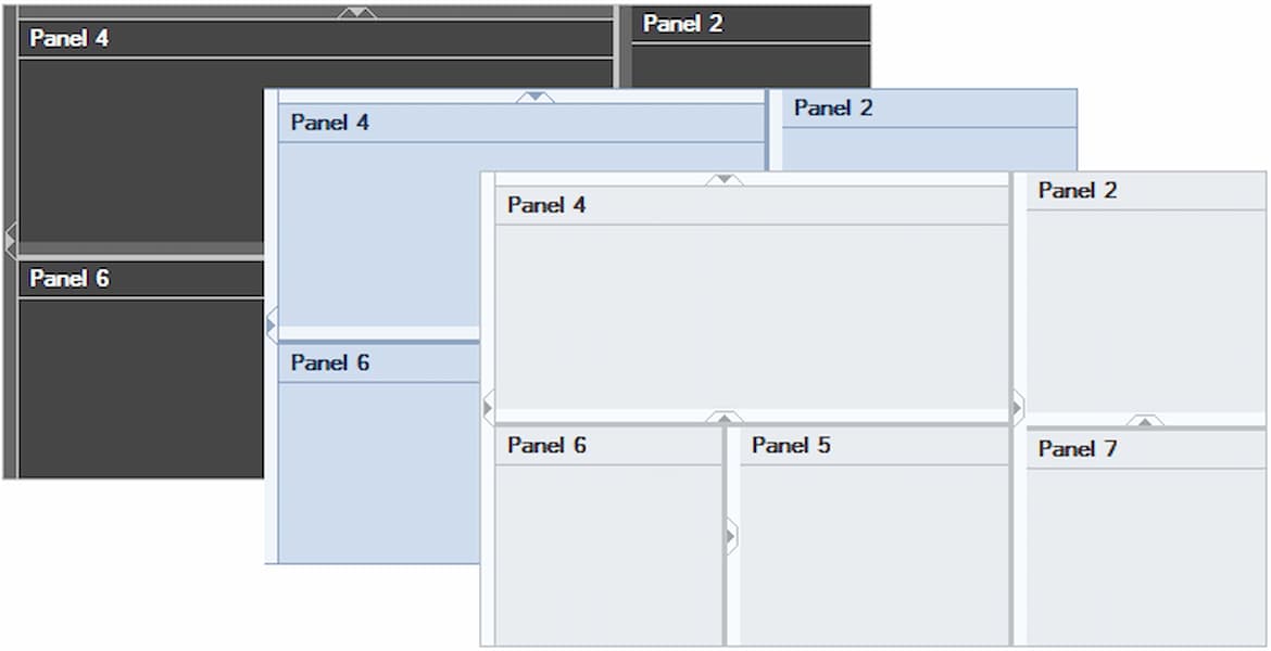 WinForms SplitContainer Built-in Visual Styles