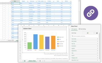 Data-Driven Charting Control for JS Spreadsheet Applications