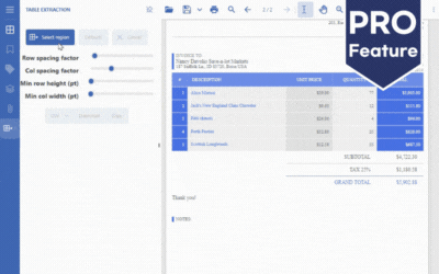  Allow users to Select and Download PDF Table Data to XLSX using a JS PDF Viewer | Developer Solutions