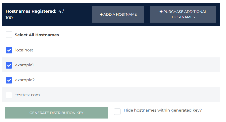 Adding domains