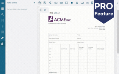 JavaScript PDF Viewer Form Editor