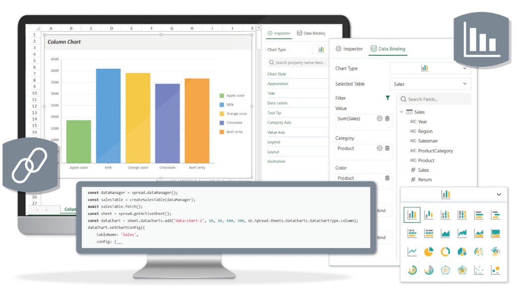 JavaScript DataCharts Component