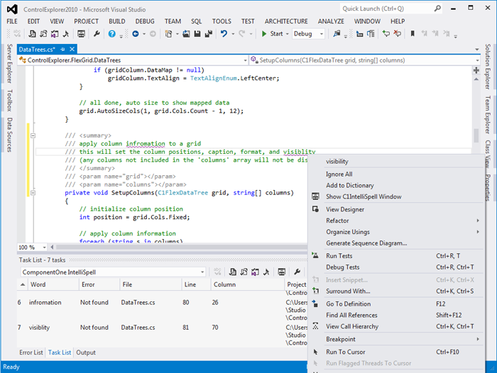 Visual Studio IntelliSpell As-You-Type
