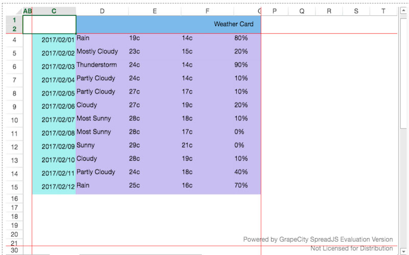 Frozen Trailing Rows and Columns in SpreadJS using GrapeCity Documents for Excel .NET v3.2