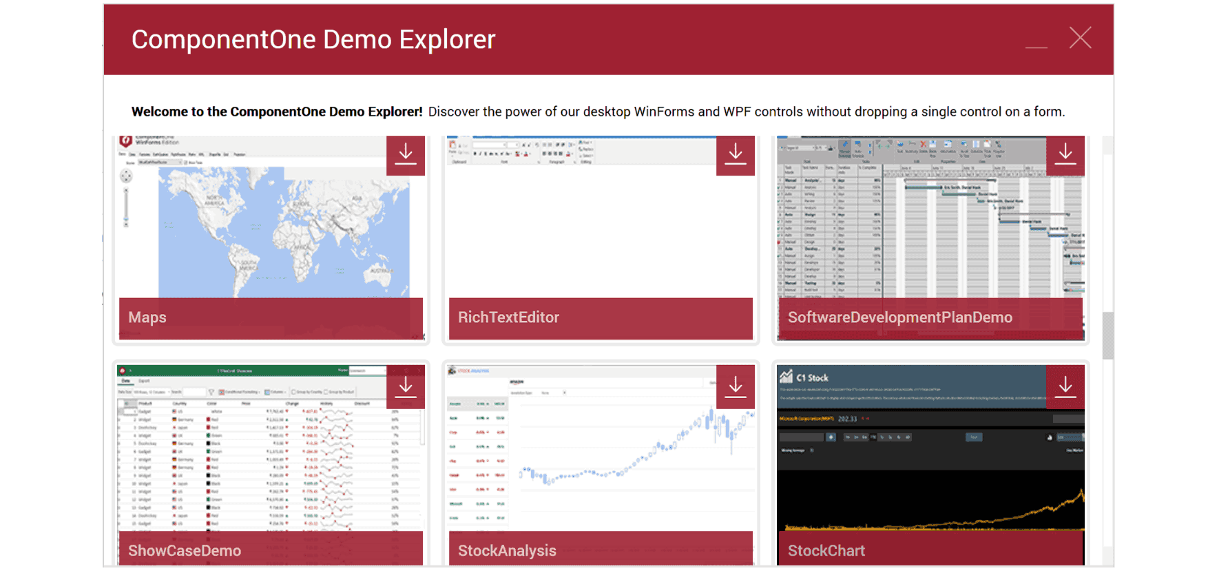 WinForms Demo Explorer