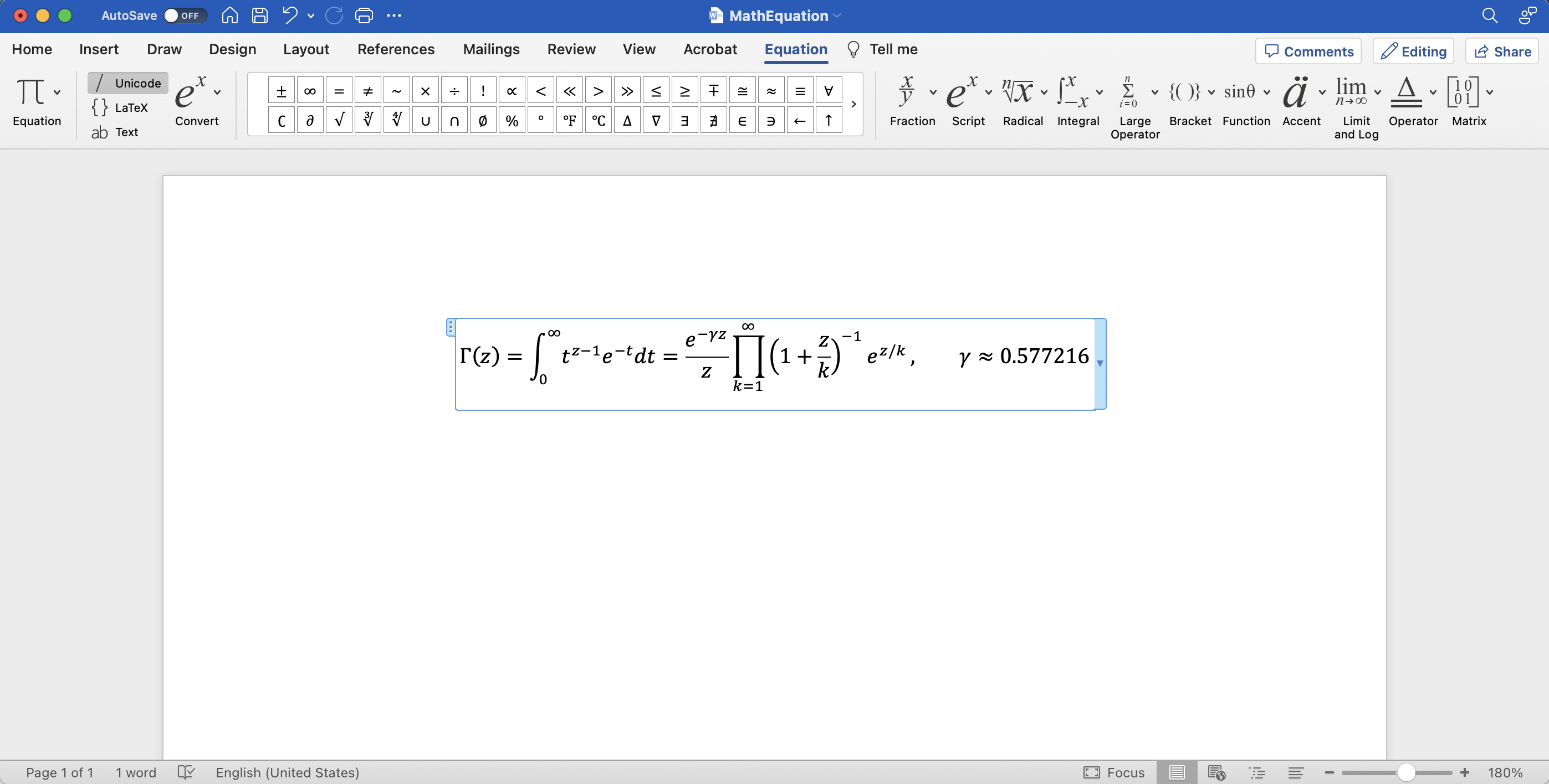 Support for Office Math functions and conversion to MathML - .NET Word DOCX API