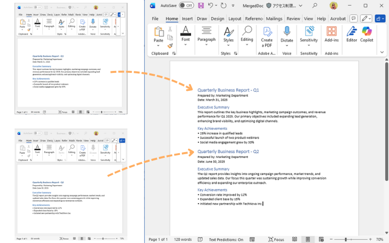 Programmatically Merge DOCX Files into One using a .NET Word API