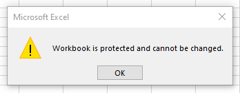 Excel prompt when opening a modification-password-protected workbook
